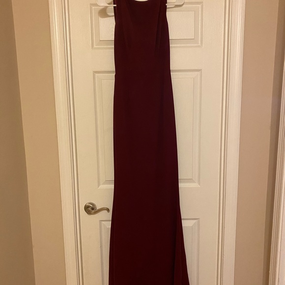 Katie May Vionnet Dress in Bordeaux - Picture 6 of 7